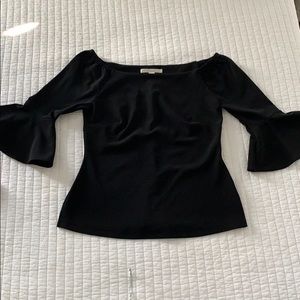 Boston Proper off shoulder, bell sleeve, top.